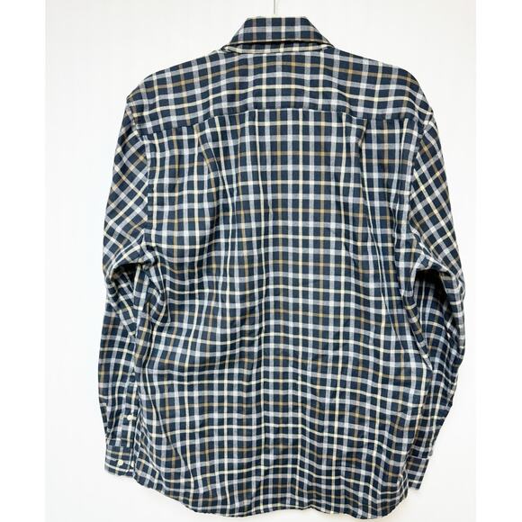 Barbour Mens Coll Thermo Shirt Button Down Inky Blue Regular Fit US Medium - Picture 9 of 9